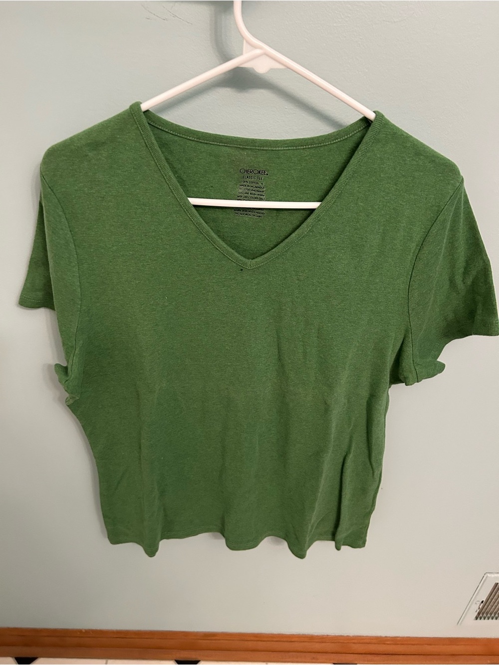 a new day Green V-Neck Short Sleeve Tee